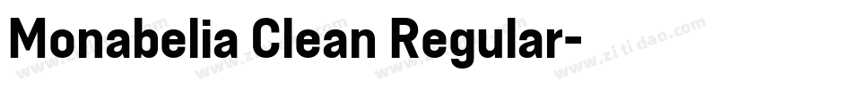 Monabelia Clean Regular字体转换